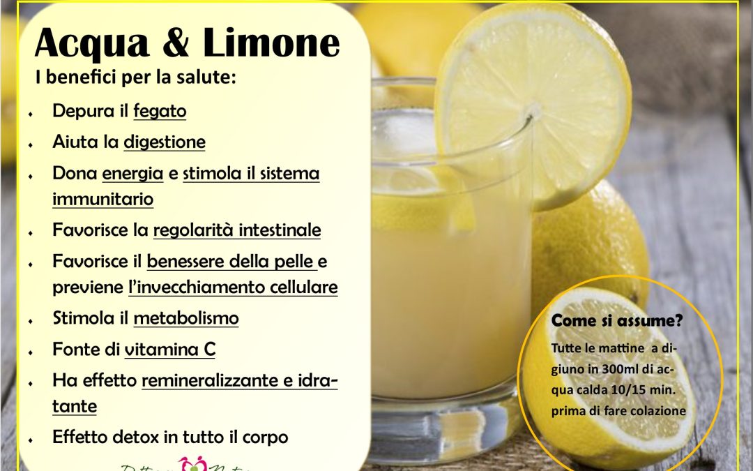 acqua limone @ Ricette Nutrizione Vitale Dottoressa Natura