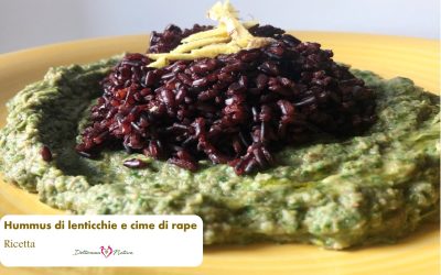 Hummus di Lenticchie con riso nero integrale